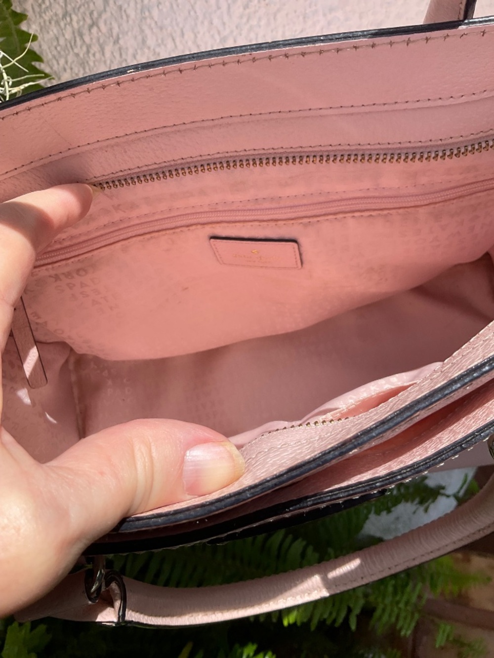 KATE SPADE ♠️ Light Pink Pebbled Leather Bag - Picture 3 of 7